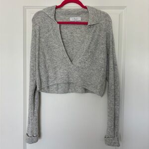 L’academie Cropped Knit Pullover